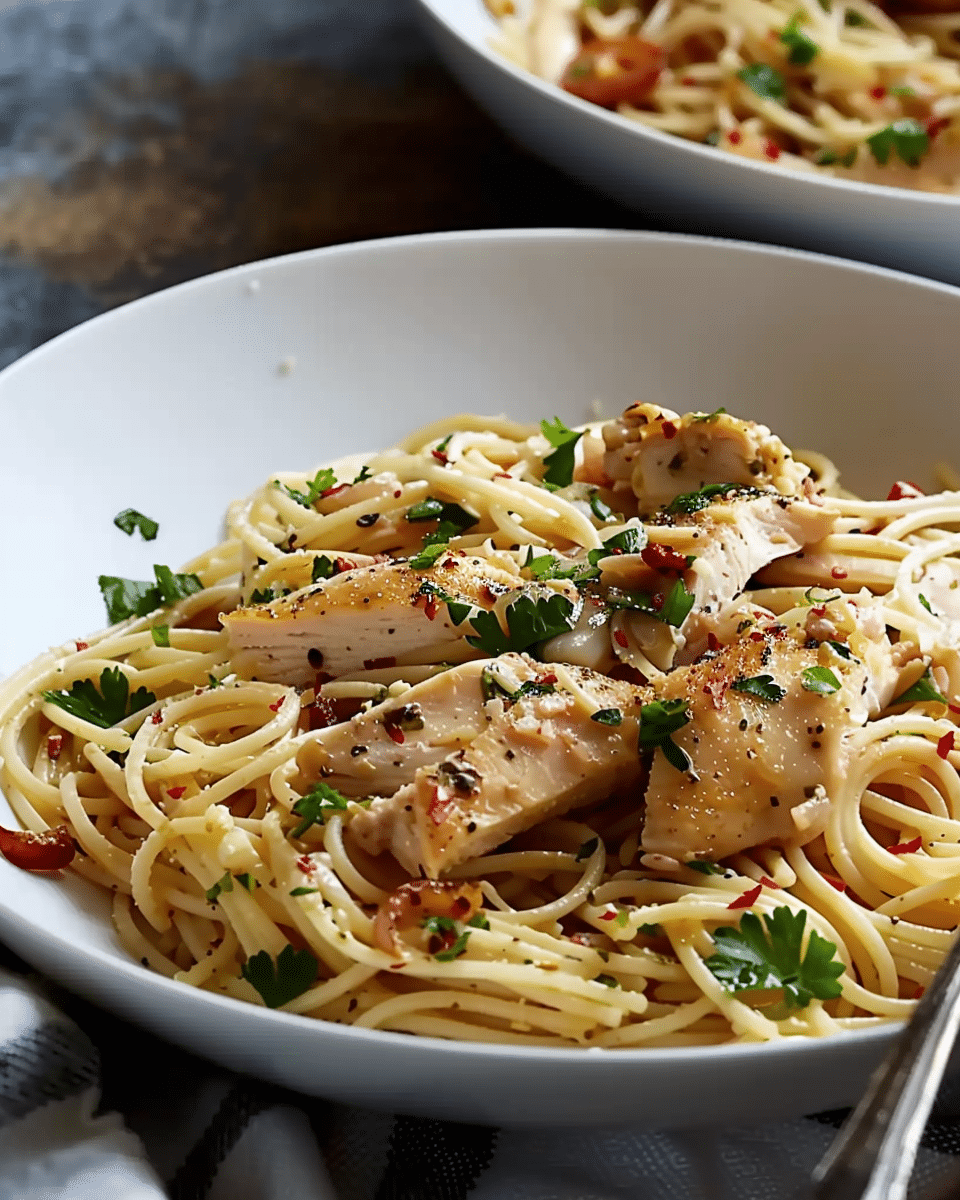 Chicken Scampi Pasta