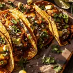 Baked Chipotle Beef and Melted Cheese Tacos Recipe