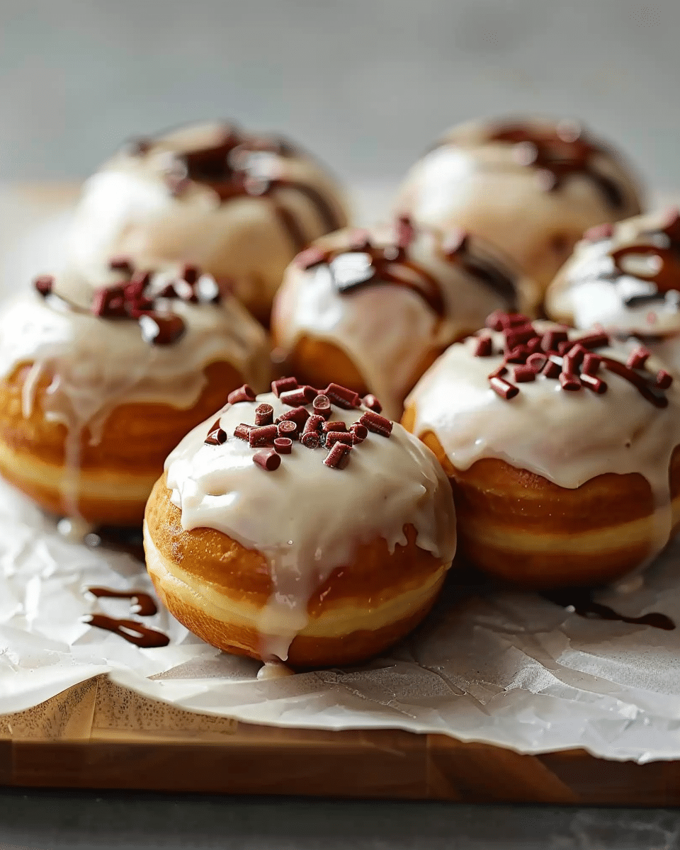 Chocolate Donuts Filled with Chocolate Cream: A Heavenly Treat