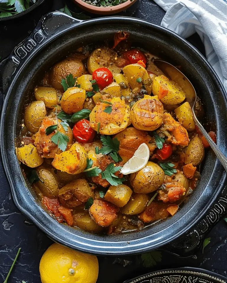 Cod Fish Tajine With Potatoes