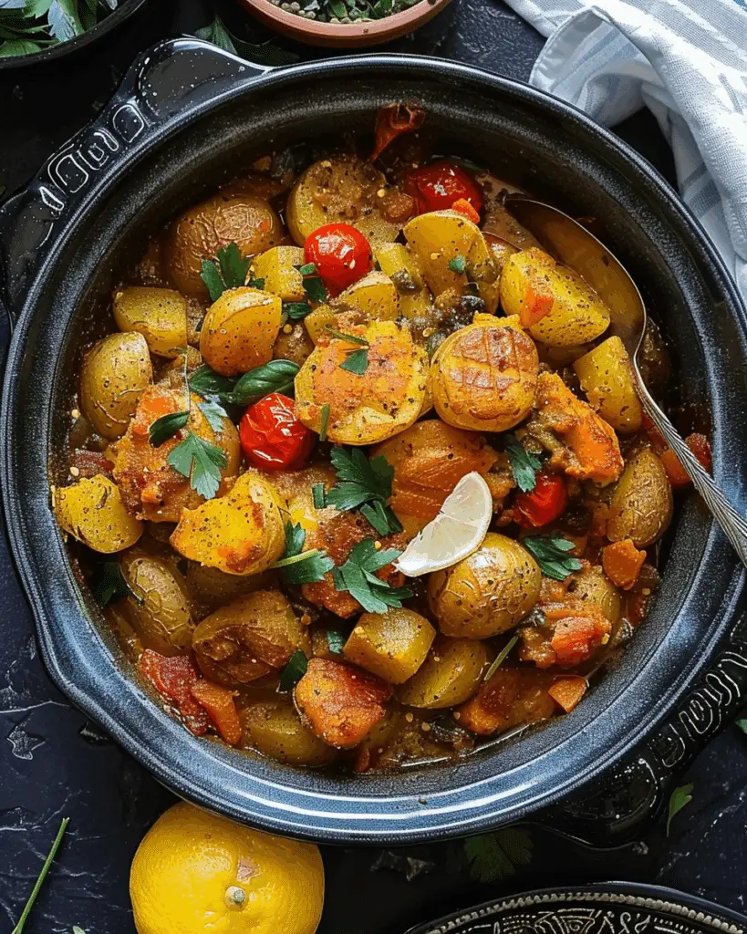 Cod Fish Tajine With Potatoes