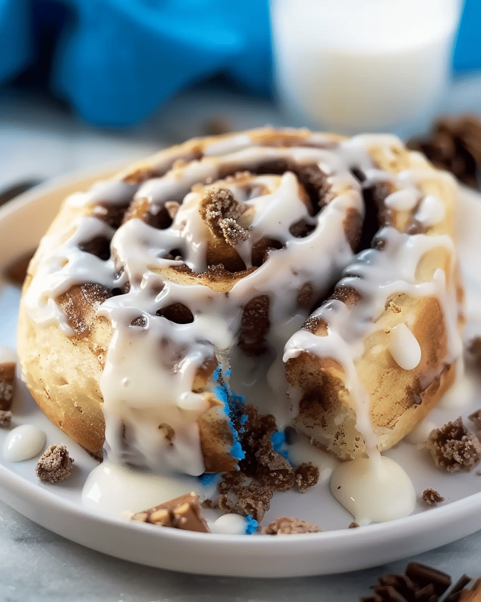 Cookie Monster Cinnamon Rolls Recipe