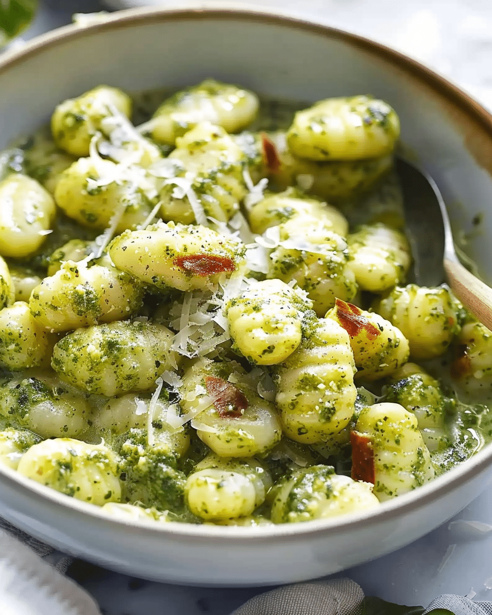 Creamy Pesto Gnocchi