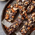 Dark Chocolate And Sea Salt Nut Bars