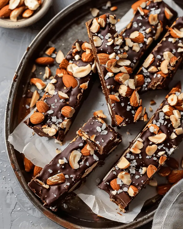 Dark Chocolate And Sea Salt Nut Bars
