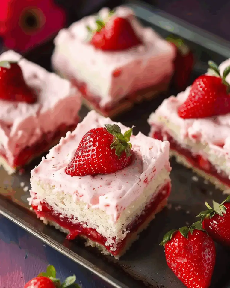 Easy Fresh Strawberry Sheet Cake