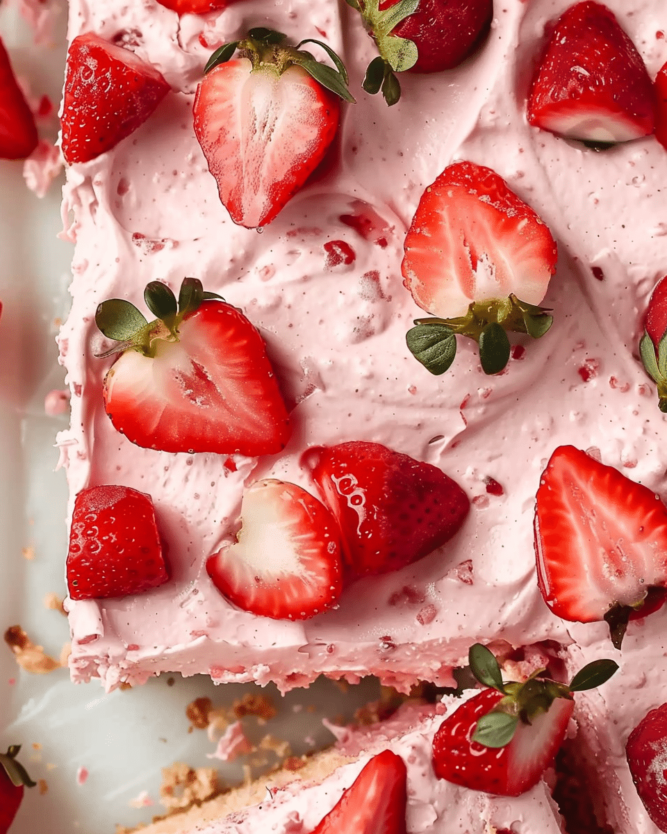 Easy Fresh Strawberry Sheet Cake