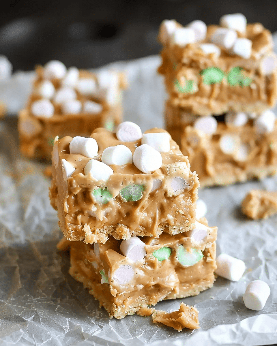 Peanut Butter Marshmallow Squares