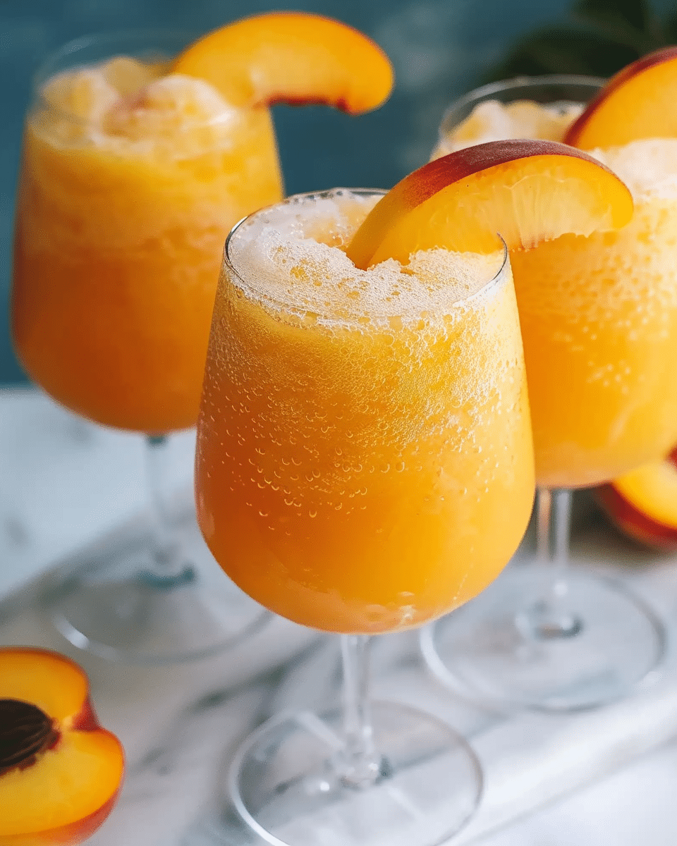 Frozen Peach Bellini