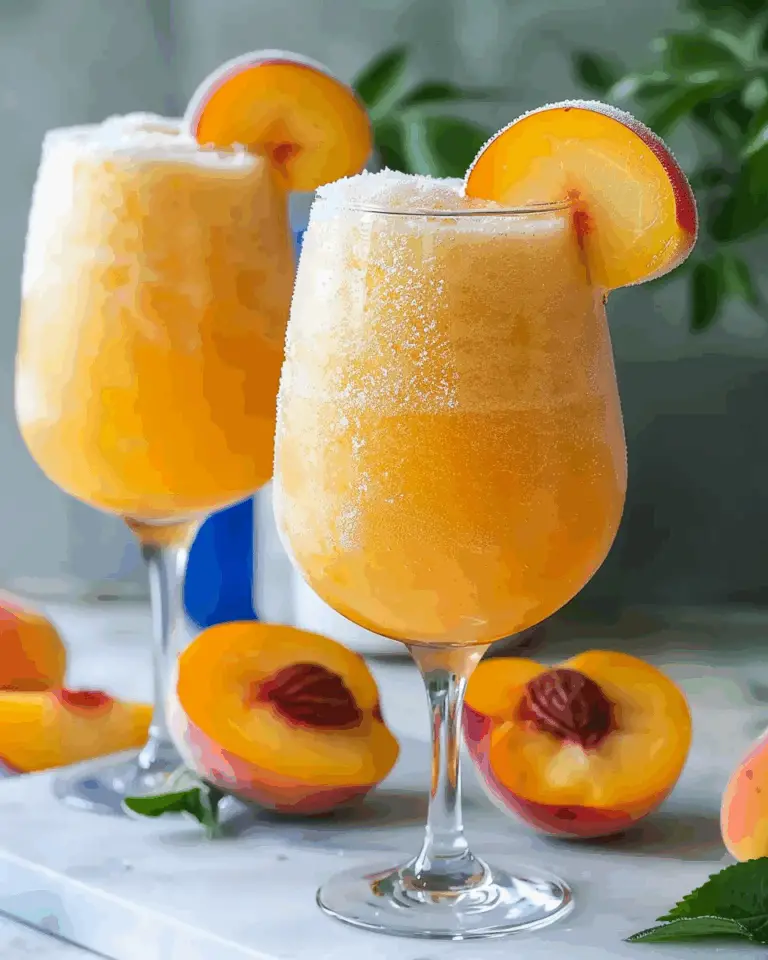 Frozen Peach Bellini