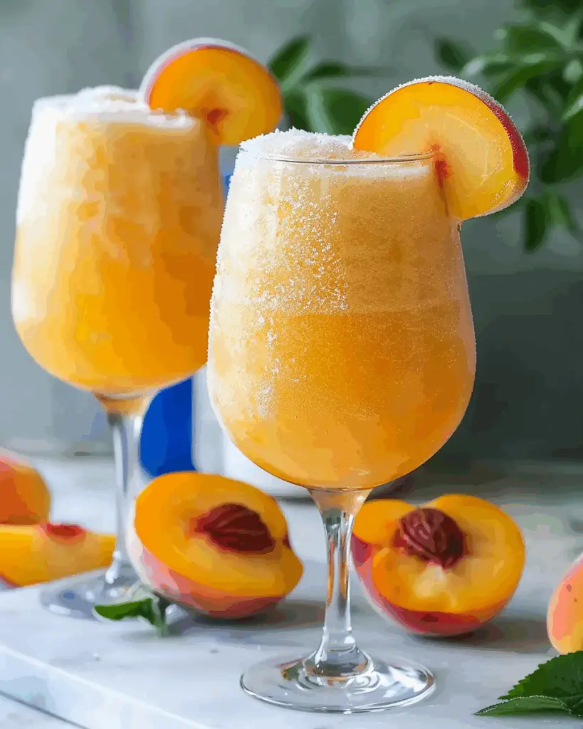 Frozen Peach Bellini