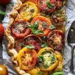 Heirloom Tomato Cheddar Tart With Everything Spice