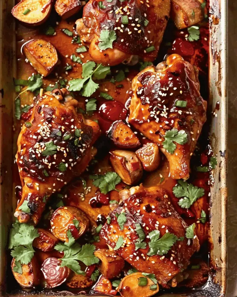 Hoisin Sriracha Sheet-Pan Chicken