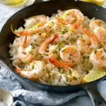 Lemon Shrimp with Parmesan Rice Recipe