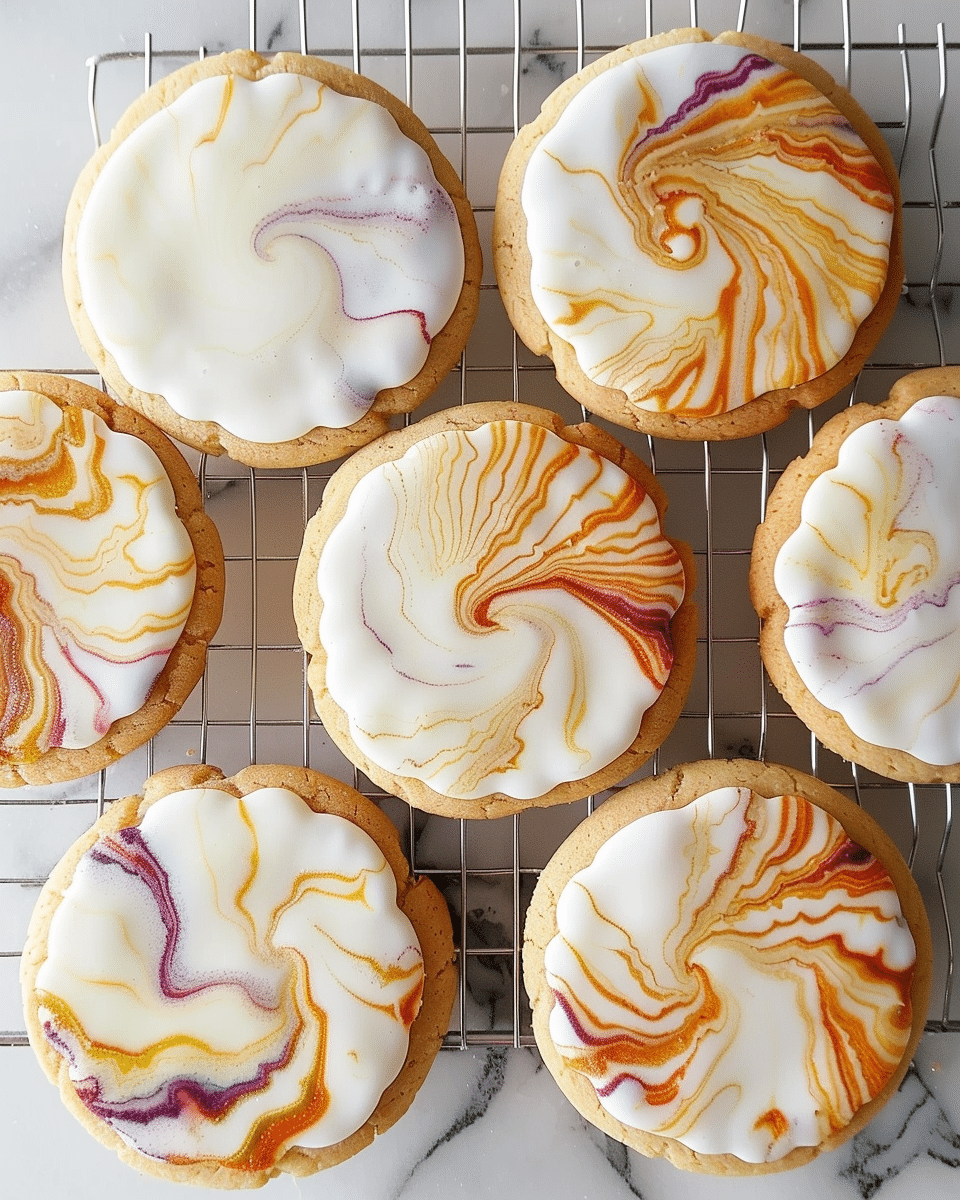 Marbled Sugar Cookies