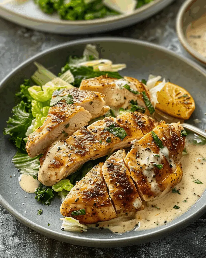 Melt-In-Your-Mouth Caesar Chicken