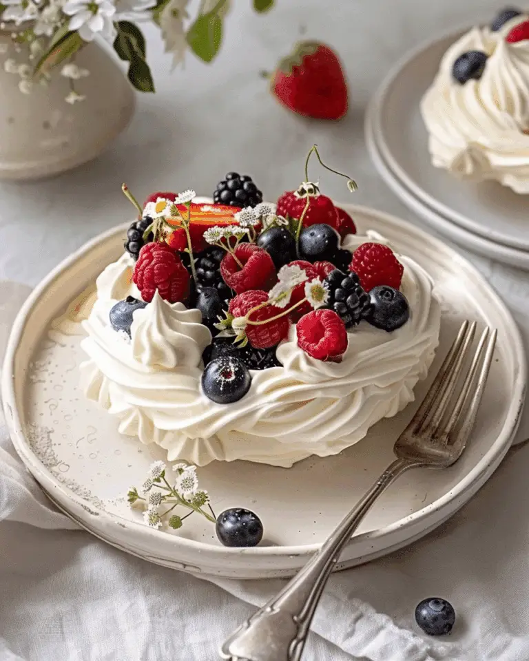 Mini Pavlova Recipe With Fresh Summer Berries