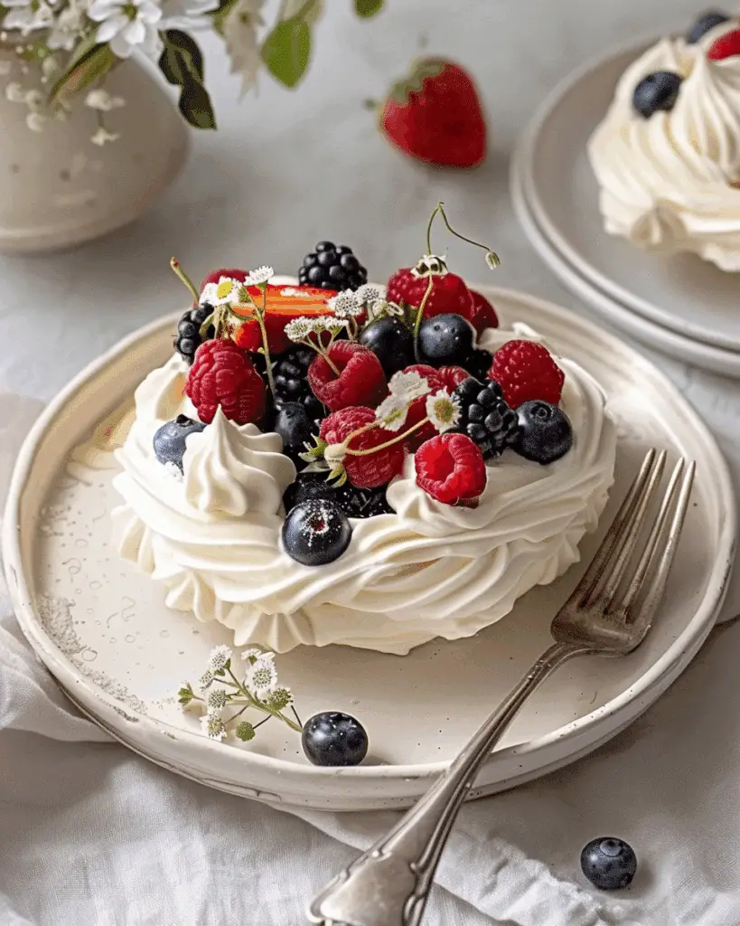 Mini Pavlova Recipe With Fresh Summer Berries