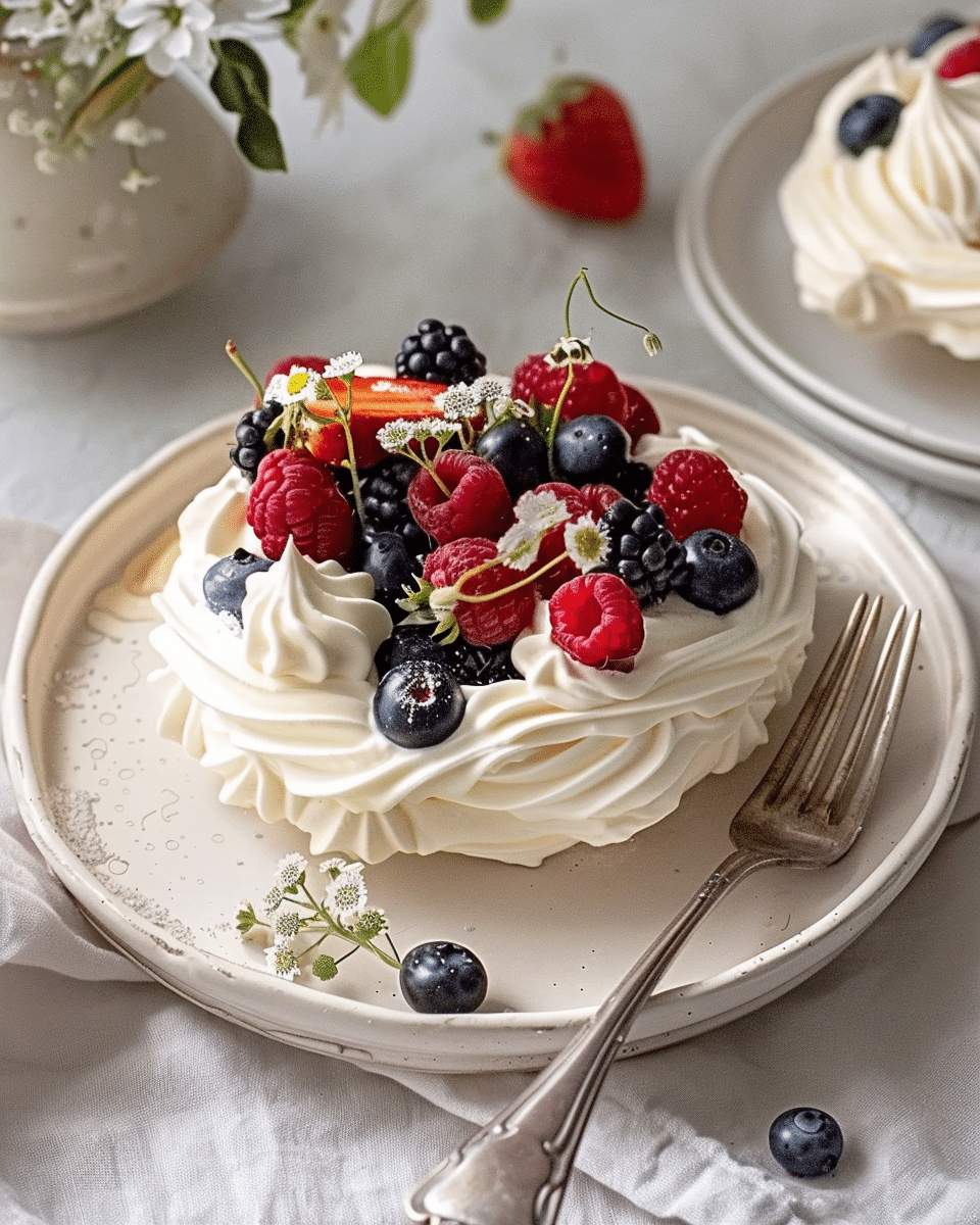 Mini Pavlova Recipe With Fresh Summer Berries