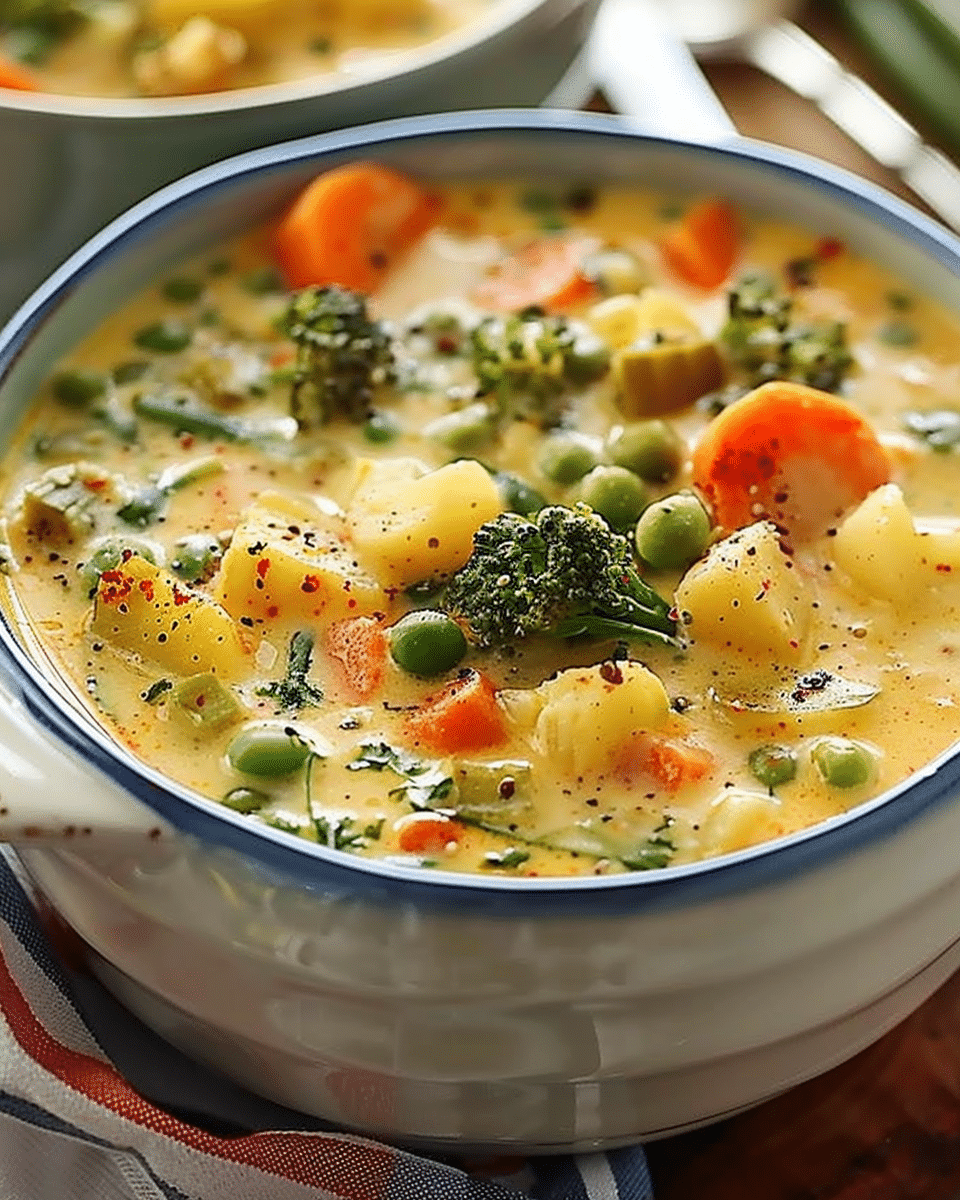 Creamy One-Pot Vegetable Soup Recipe