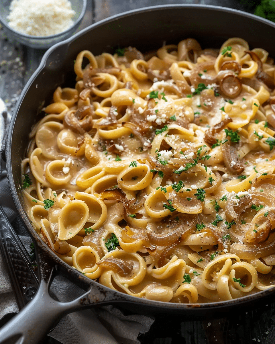 One Pot French Onion Pasta