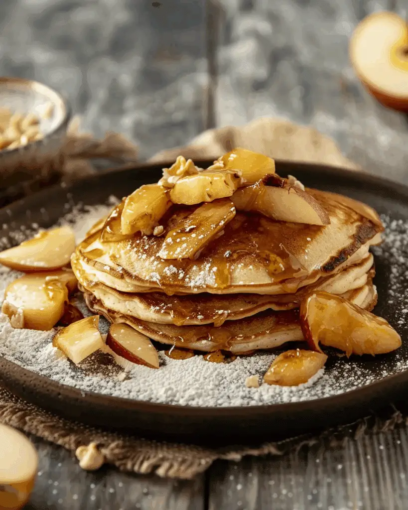 Pancakes With Caramelised Apples