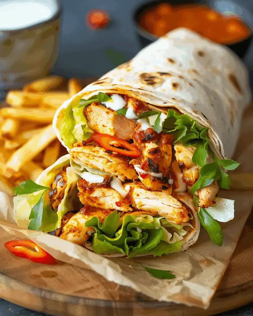 Portuguese‑Style Chilli Chicken Wrap