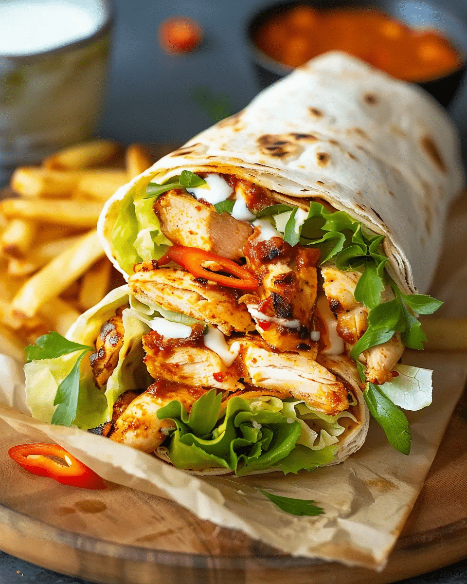 Portuguese‑Style Chilli Chicken Wrap