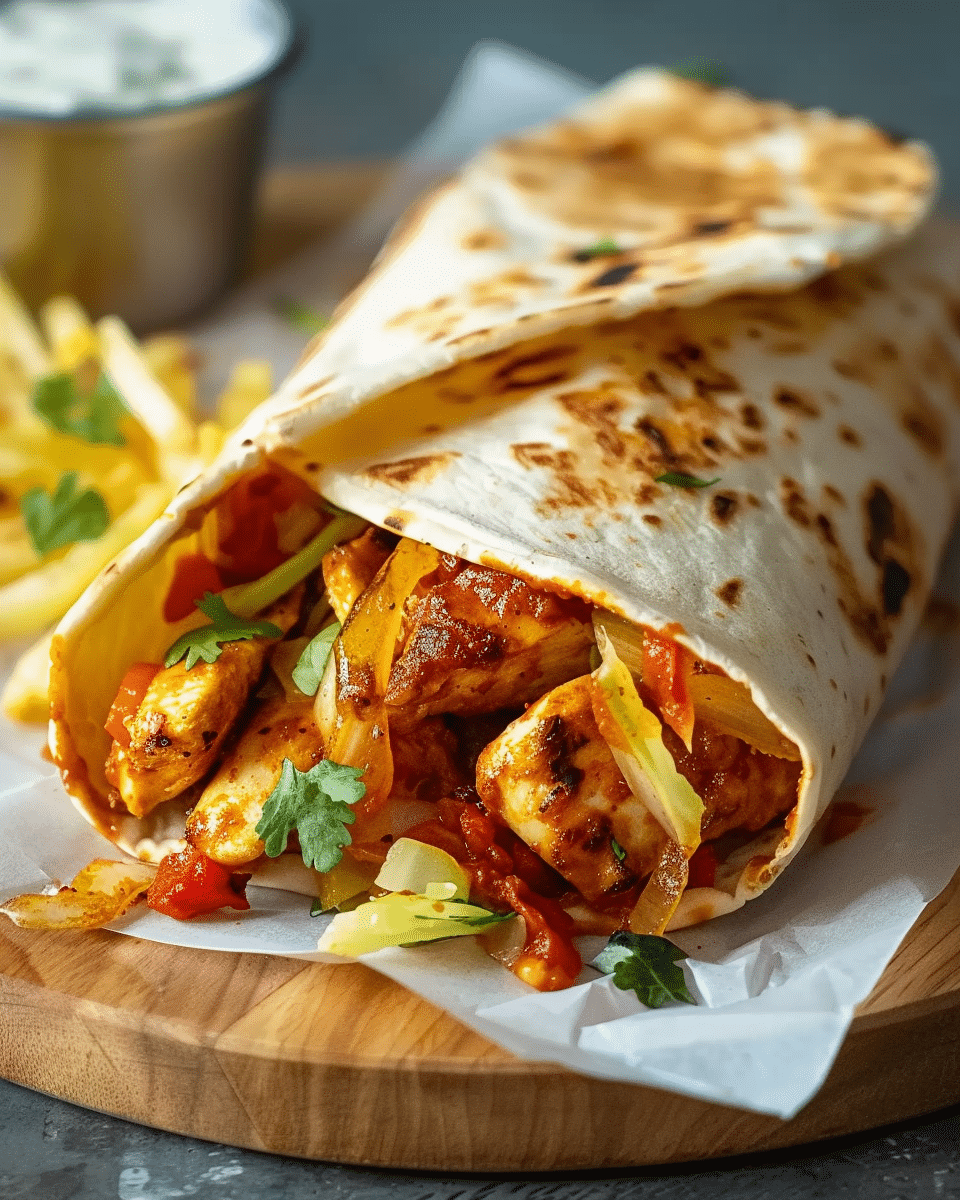 Portuguese‑Style Chilli Chicken Wrap