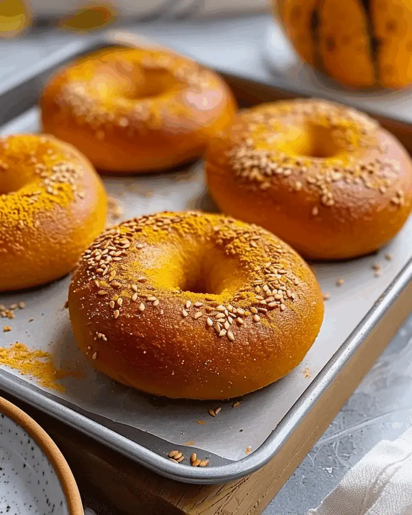 Pumpkin Bagels Recipe