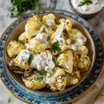 Roasted Cauliflower With Tahini Ranch