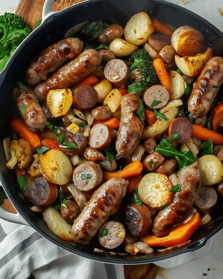 Root Vegetables with Spicy Italian Sausages