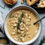 Easy Rosemary Garlic White Bean Soup