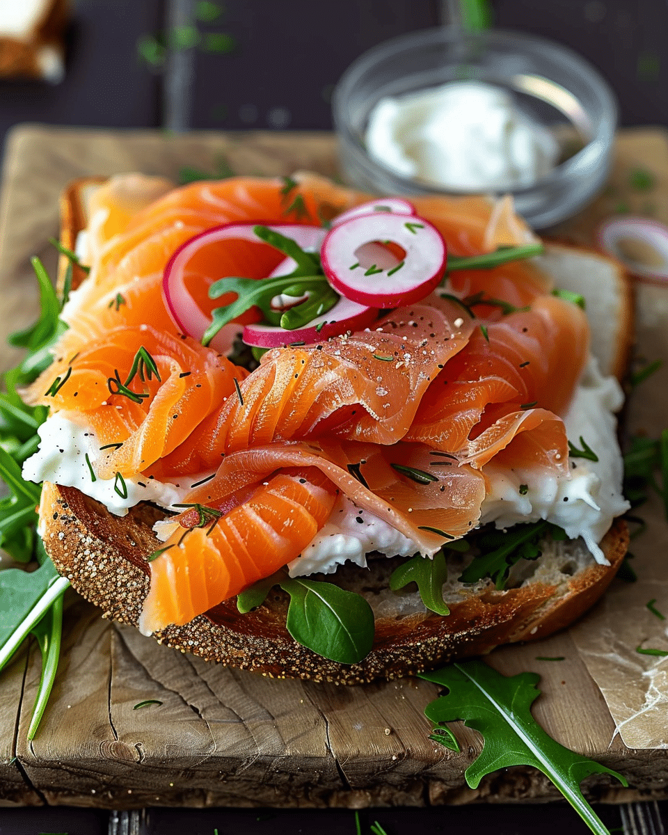 Smoked Salmon Sandwich