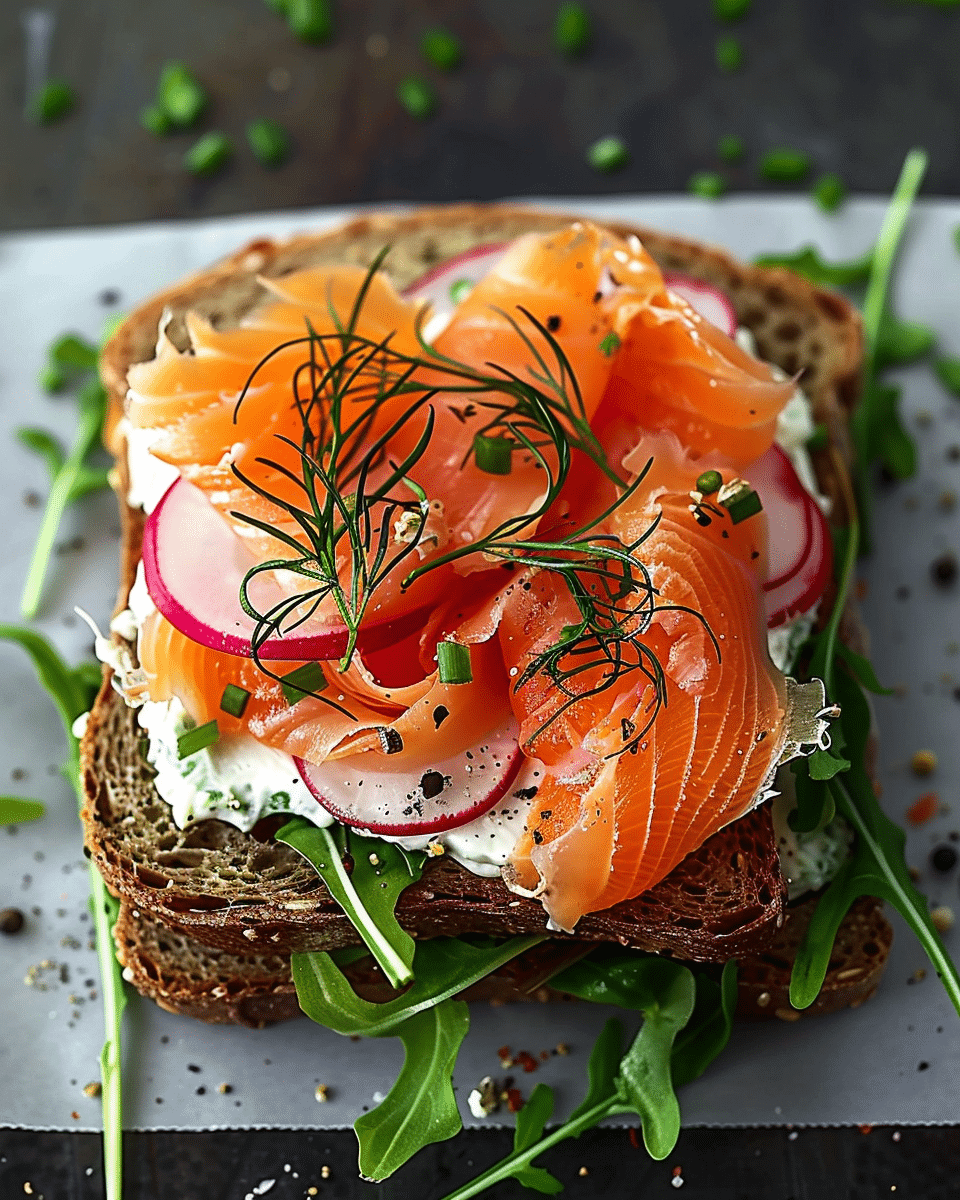 Smoked Salmon Sandwich