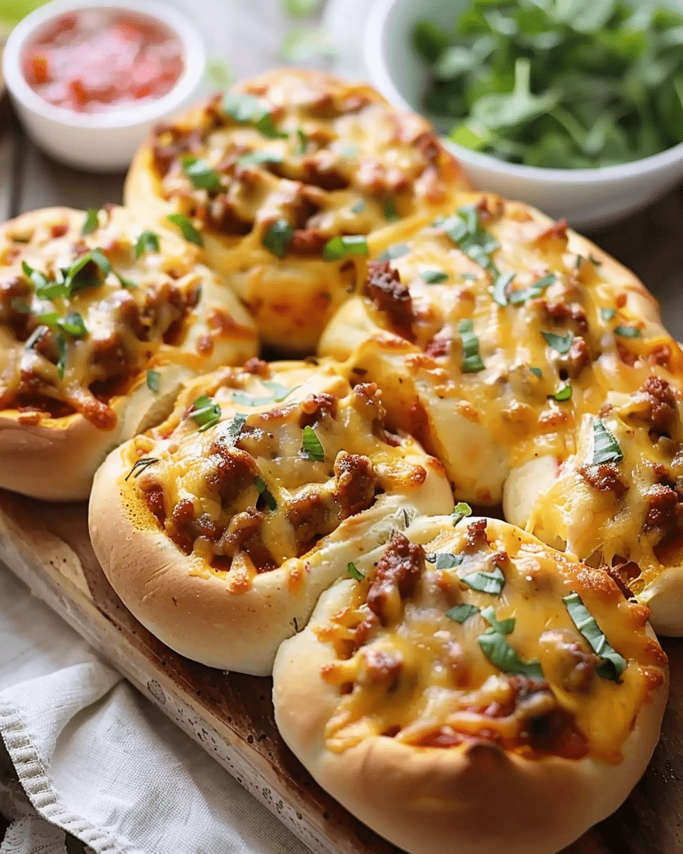 Soft Bread with Ground Meat and Cheese Sauce: A Deliciously Cheesy, Meaty Delight