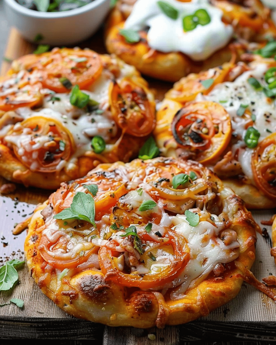 Soft Mini Pizzas With Tuna
