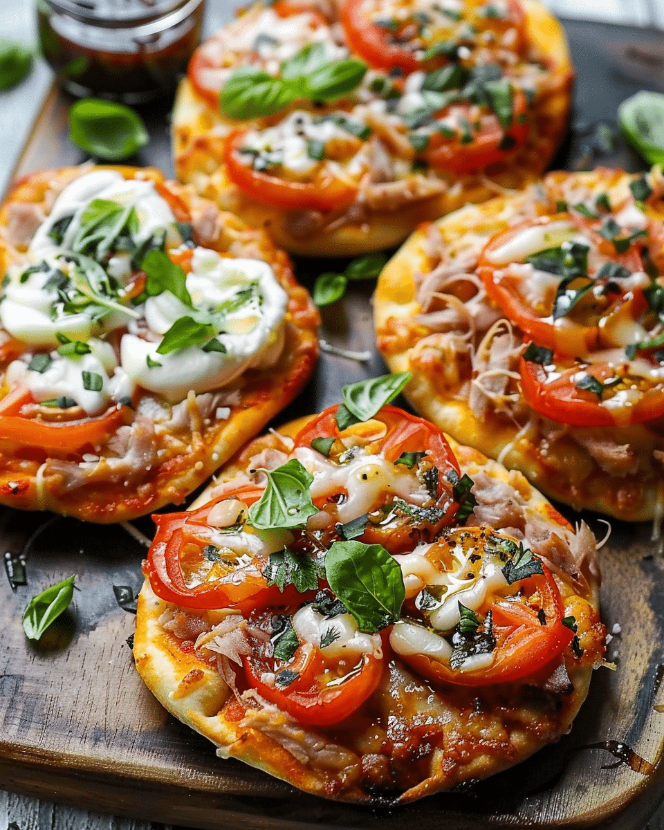 Soft Mini Pizzas With Tuna