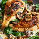 Spinach and Mushroom Smothered Chicken