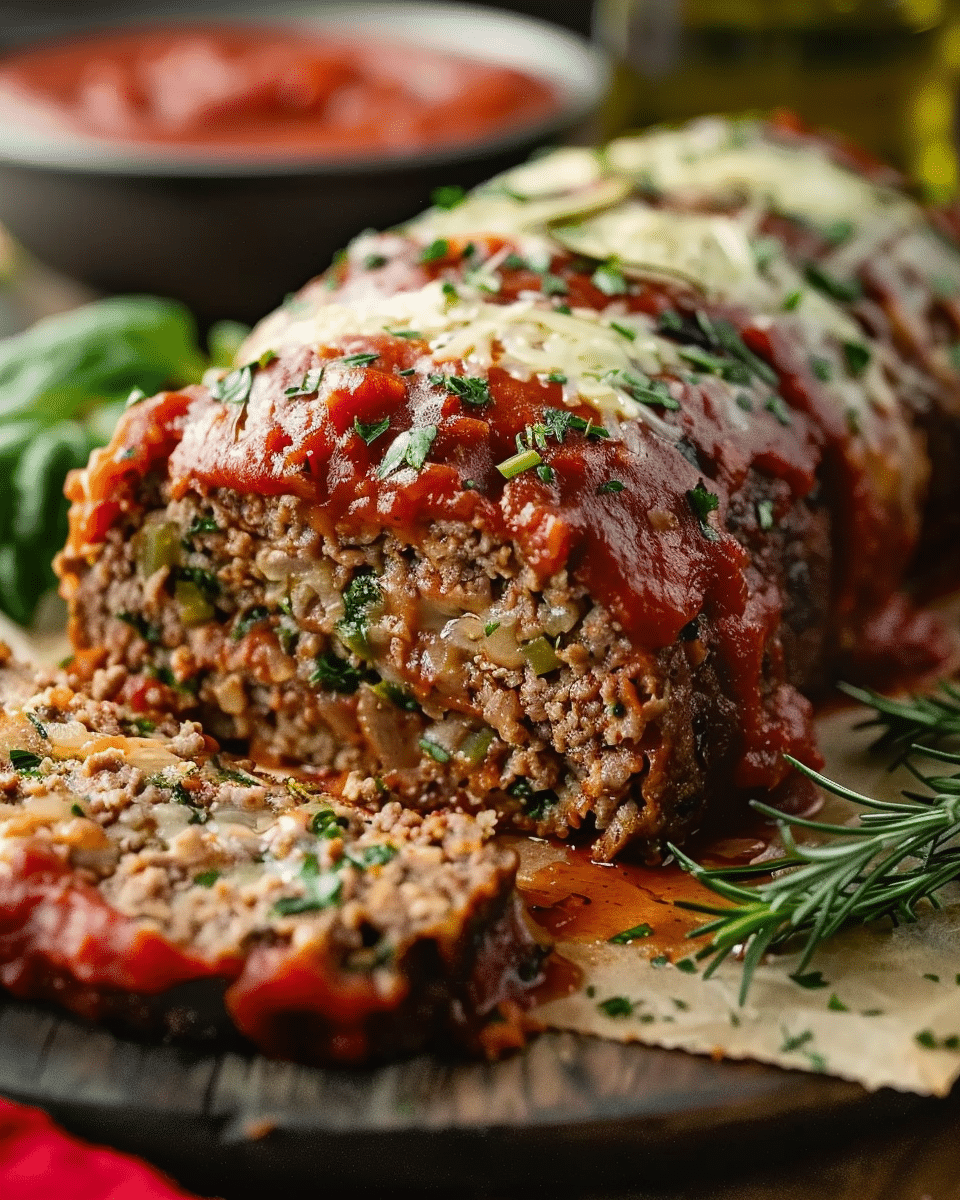 Stuffed Italian Meatloaf