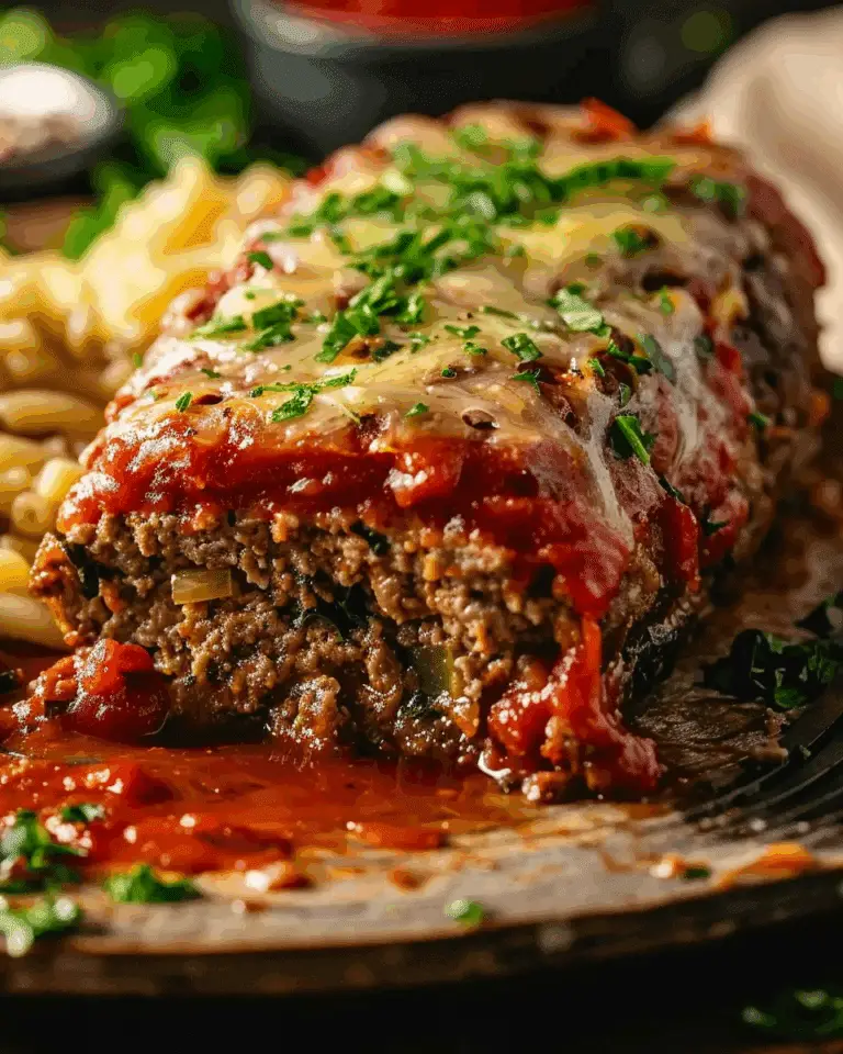 Stuffed Italian Meatloaf