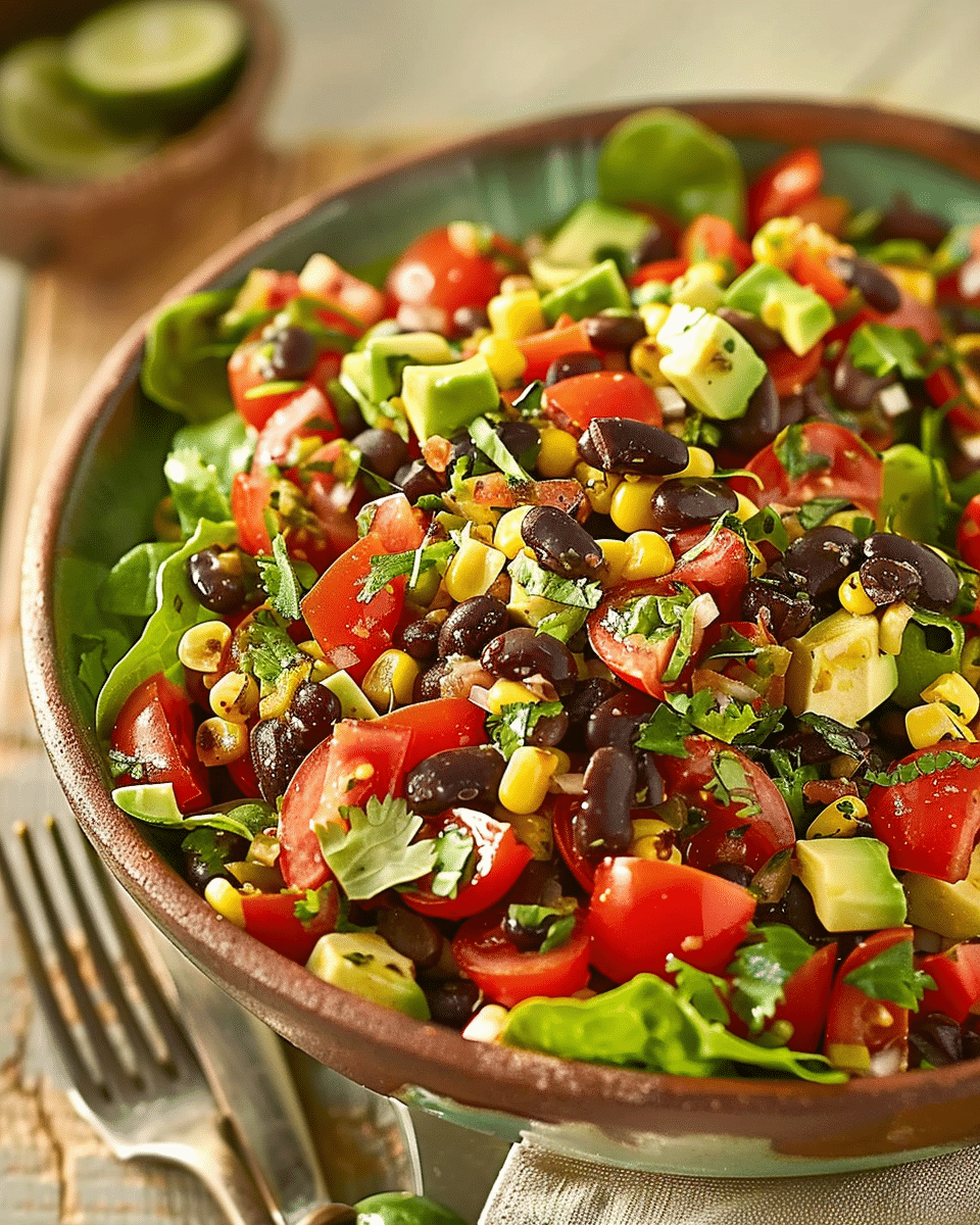 Tomato & Black Bean Taco Salad