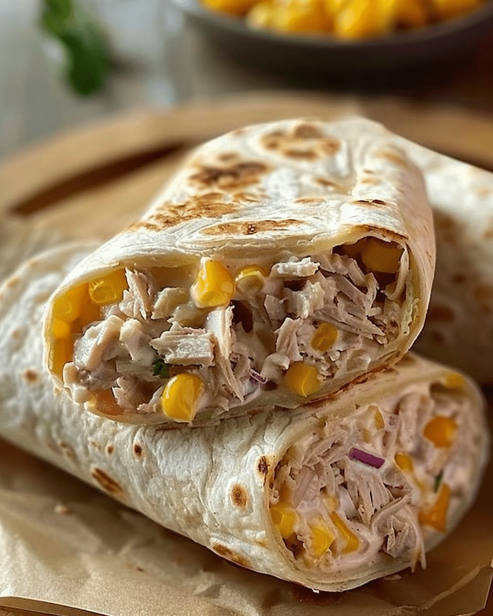 Healthy Tuna Melt Wrap