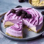 Ube Swirl No-Bake Cheesecake Recipe