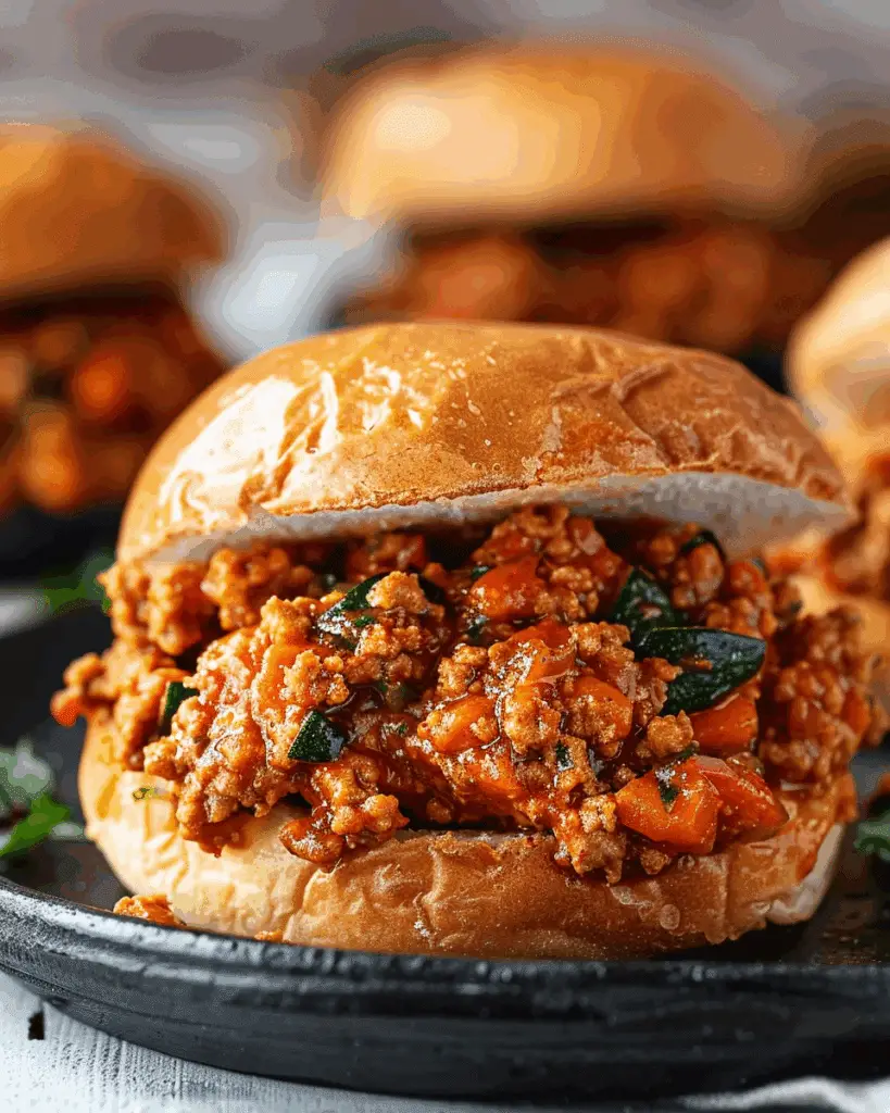 Veggie-Loaded Turkey Sloppy Joes