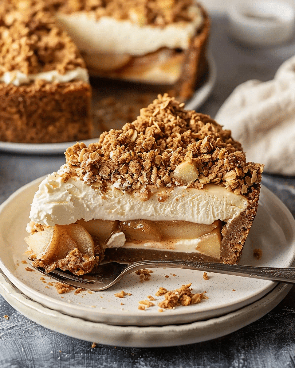 Apple Crumble Cheesecake