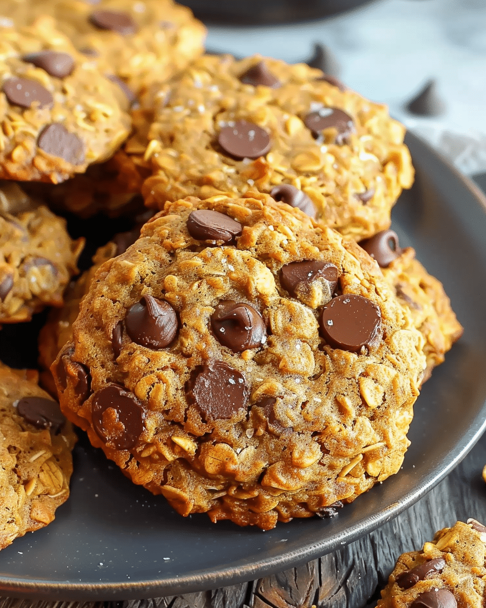 Pumpkin Oatmeal Chocolate Chip Cookies