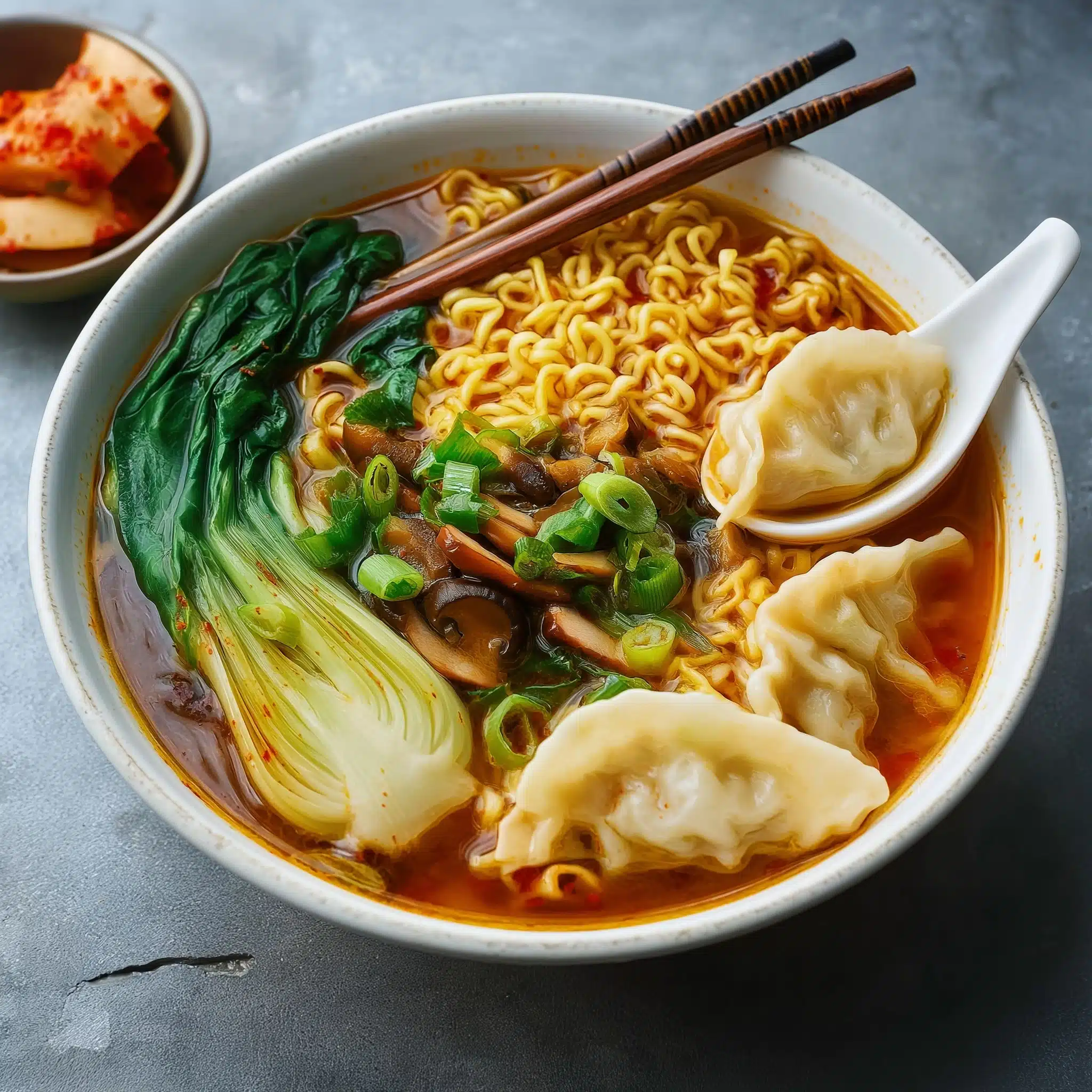 Dumpling Ramen Bowl Recipe - Recipe Image