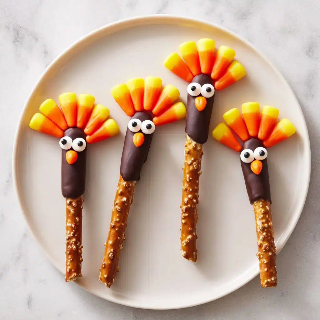 Thanksgiving Turkey Pretzels Recipe - Recipe Image