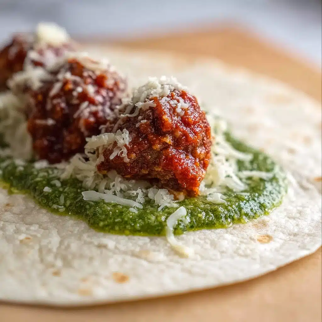 Melty Meatball Wraps Recipe - Recipe Image